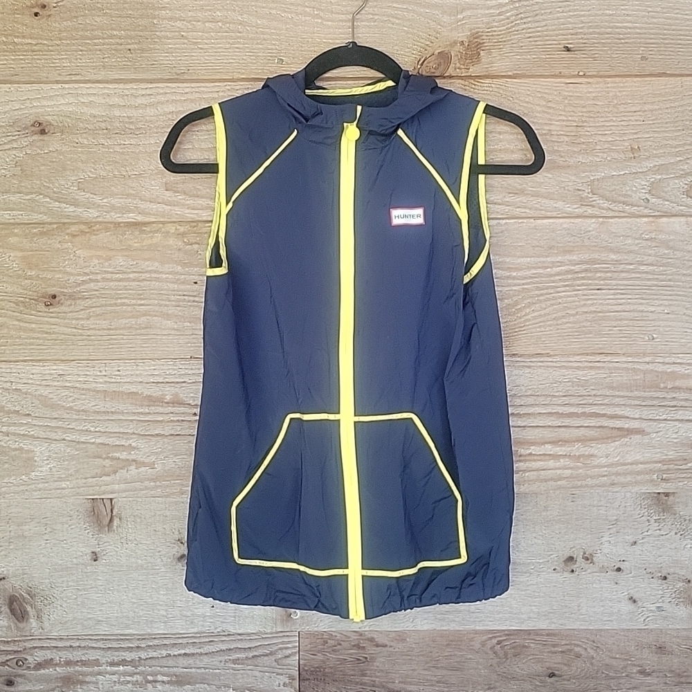 Hunter for Target Navy and Yellow Windbreaker Vest Size Large 10/12